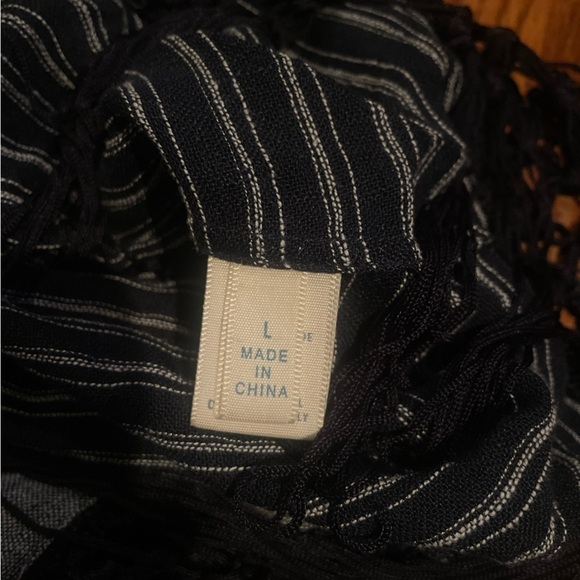 Rebecca Minkoff Grey and Black Fringe Tank Top Size Large - Picture 6 of 8